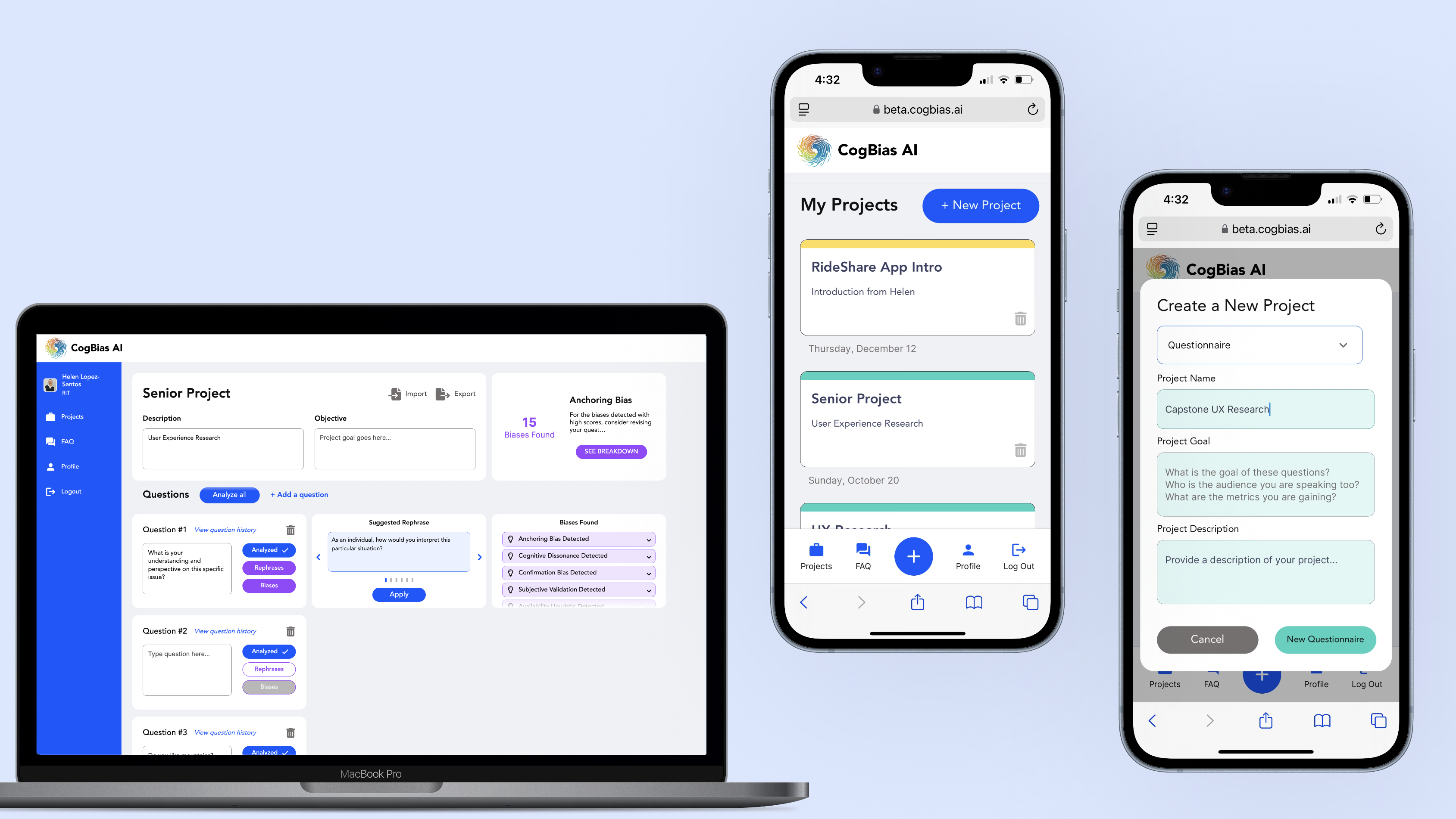 Web App Redesign Mockup