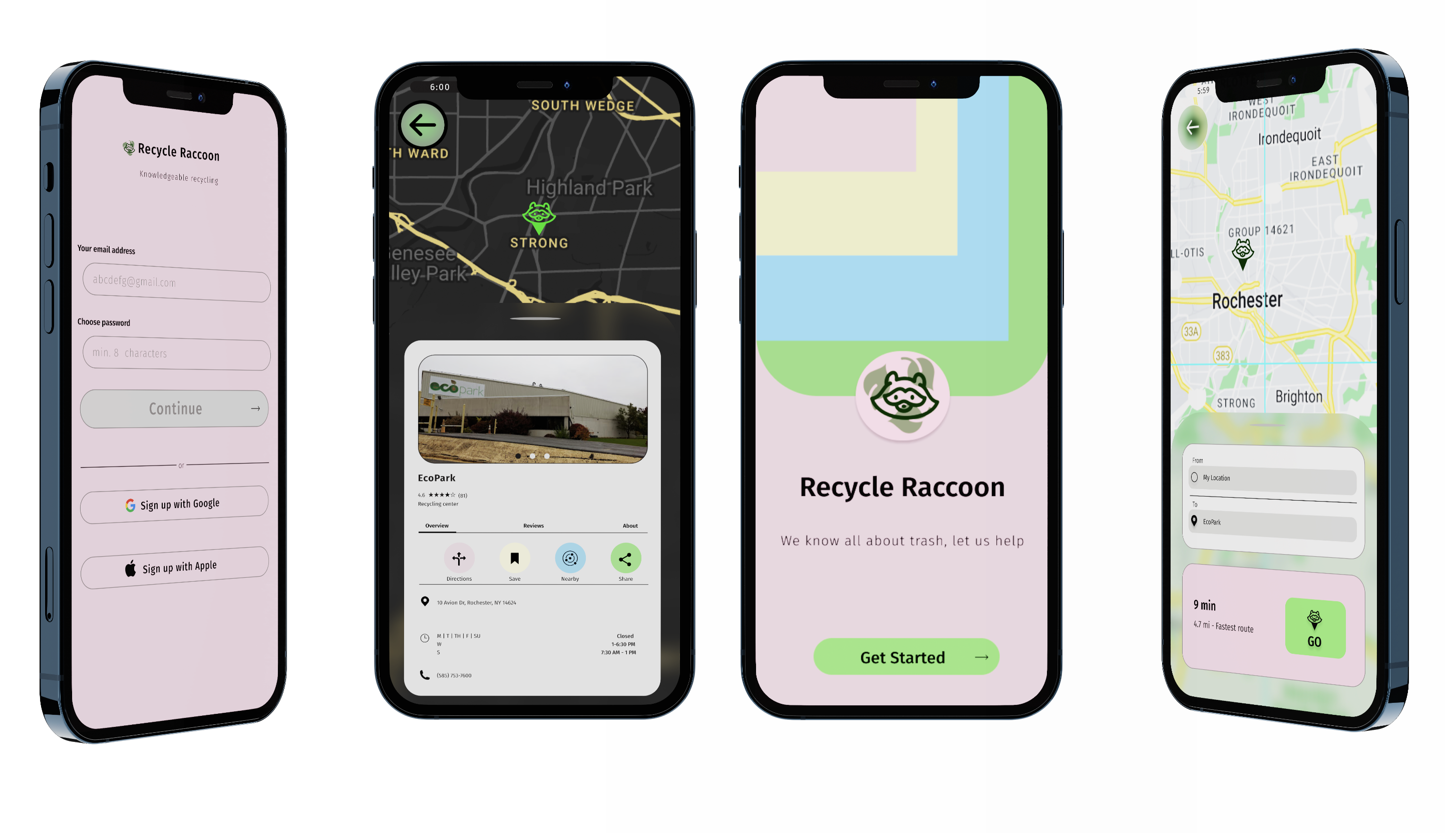 Recycle Racoon App